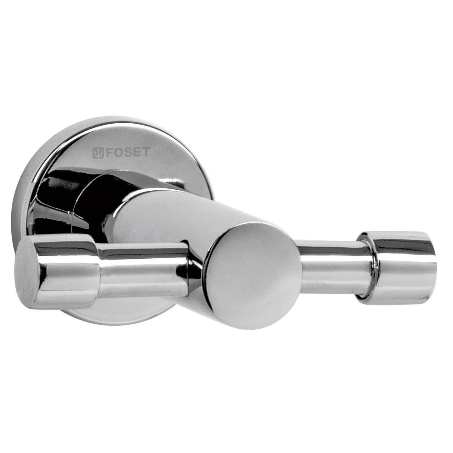 ELA-73 Gancho doble metálico cromo para toallas, FOSET ELEMENT