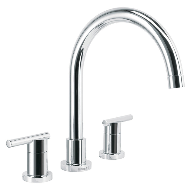 ELF-81 Mezcladora cromo cuello alto para fregadero, FOSET ELEMENT