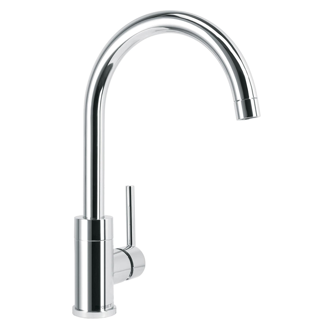 ELF-83 Monomando cromo cuello alto para fregadero, FOSET ELEMENT