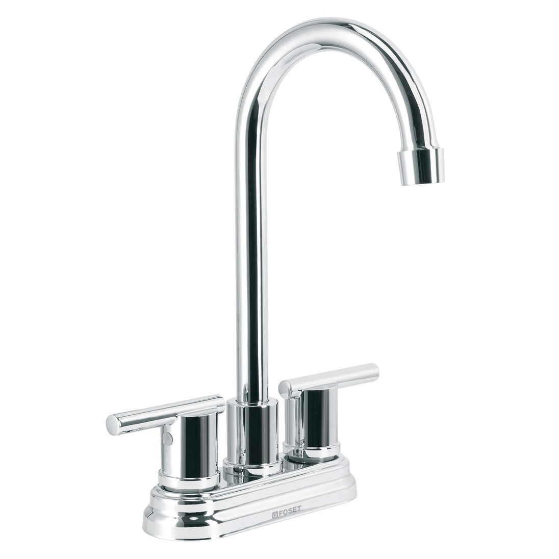 ELM-43 Mezcladora cromo 4" para lavabo cuello tipo bar, ELEMENT