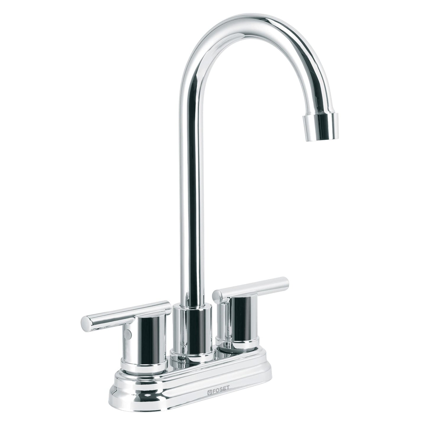 ELM-43 Mezcladora cromo 4" para lavabo cuello tipo bar, ELEMENT