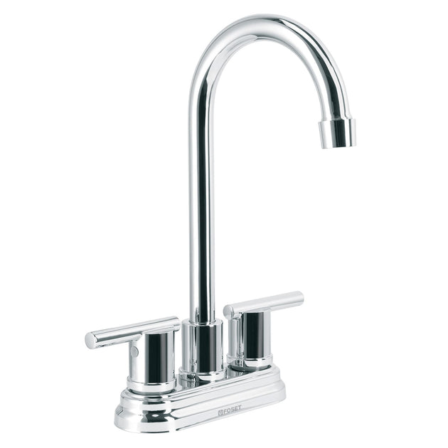 ELM-43 Mezcladora cromo 4" para lavabo cuello tipo bar, ELEMENT