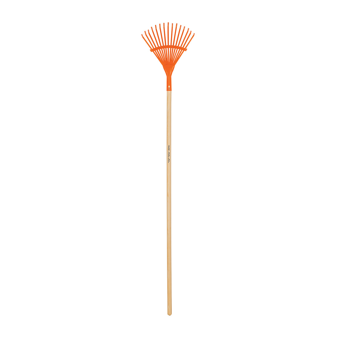 EM-15 Escoba metálica para jardín, curva, 15 dientes, mango 48"
