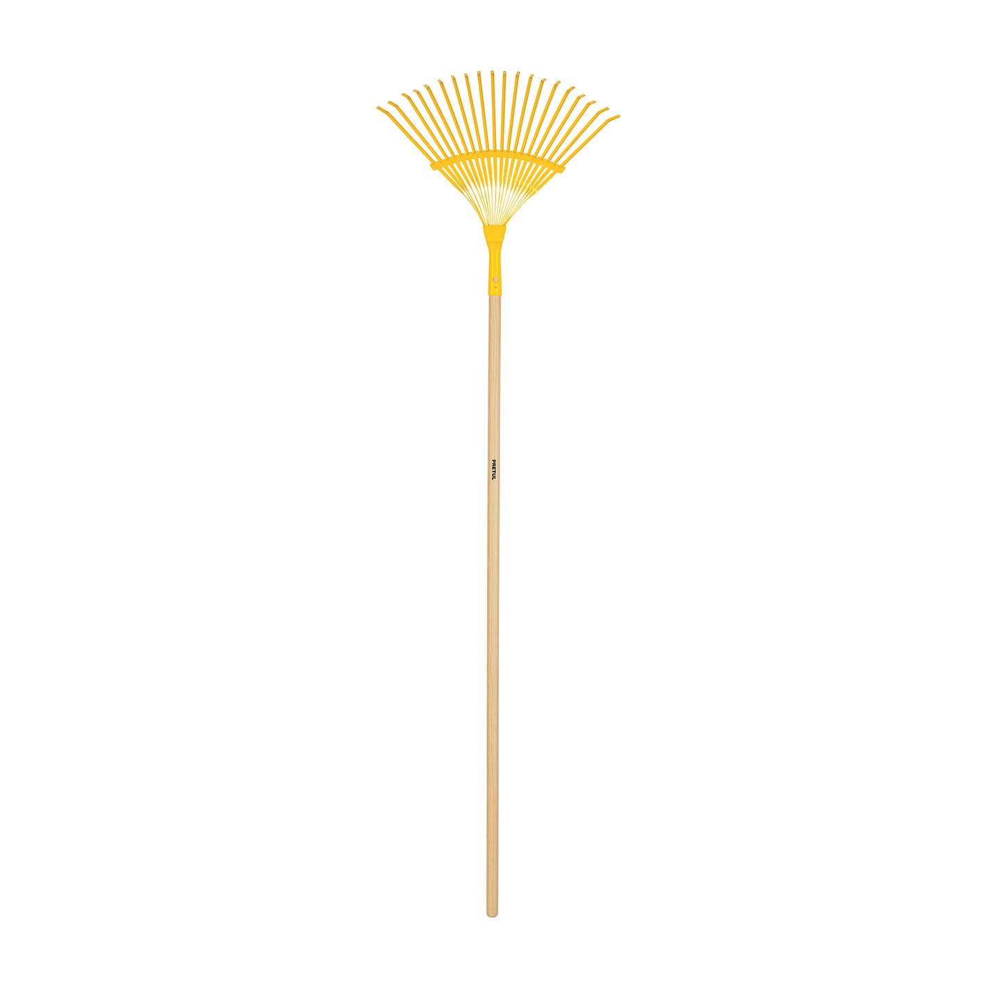 EM-20P Escoba metálica para jardín, curva, 20 dientes, mango 48"