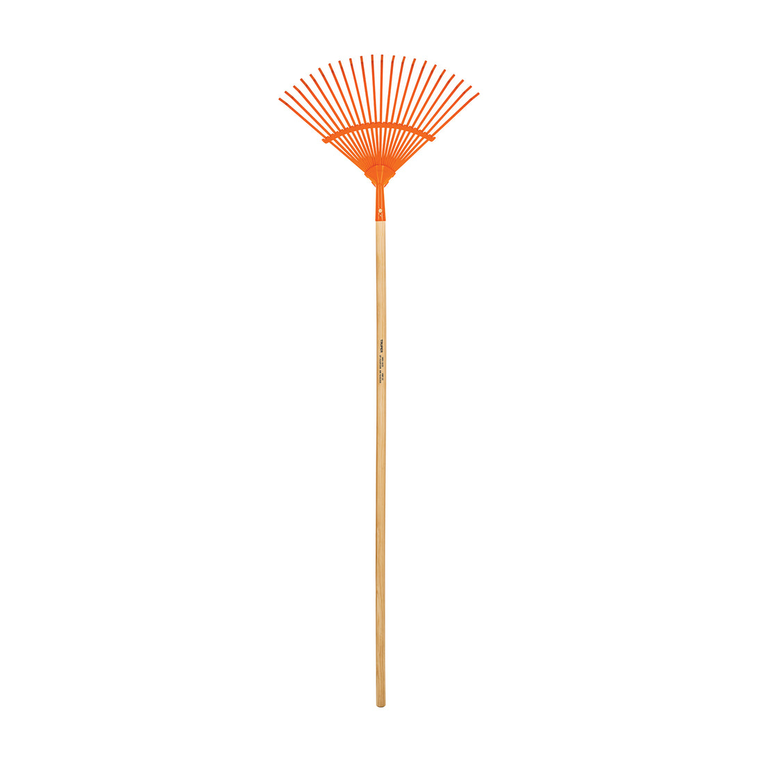EM-22 Escoba metálica para jardín, curva, 22 dientes, mango 48"