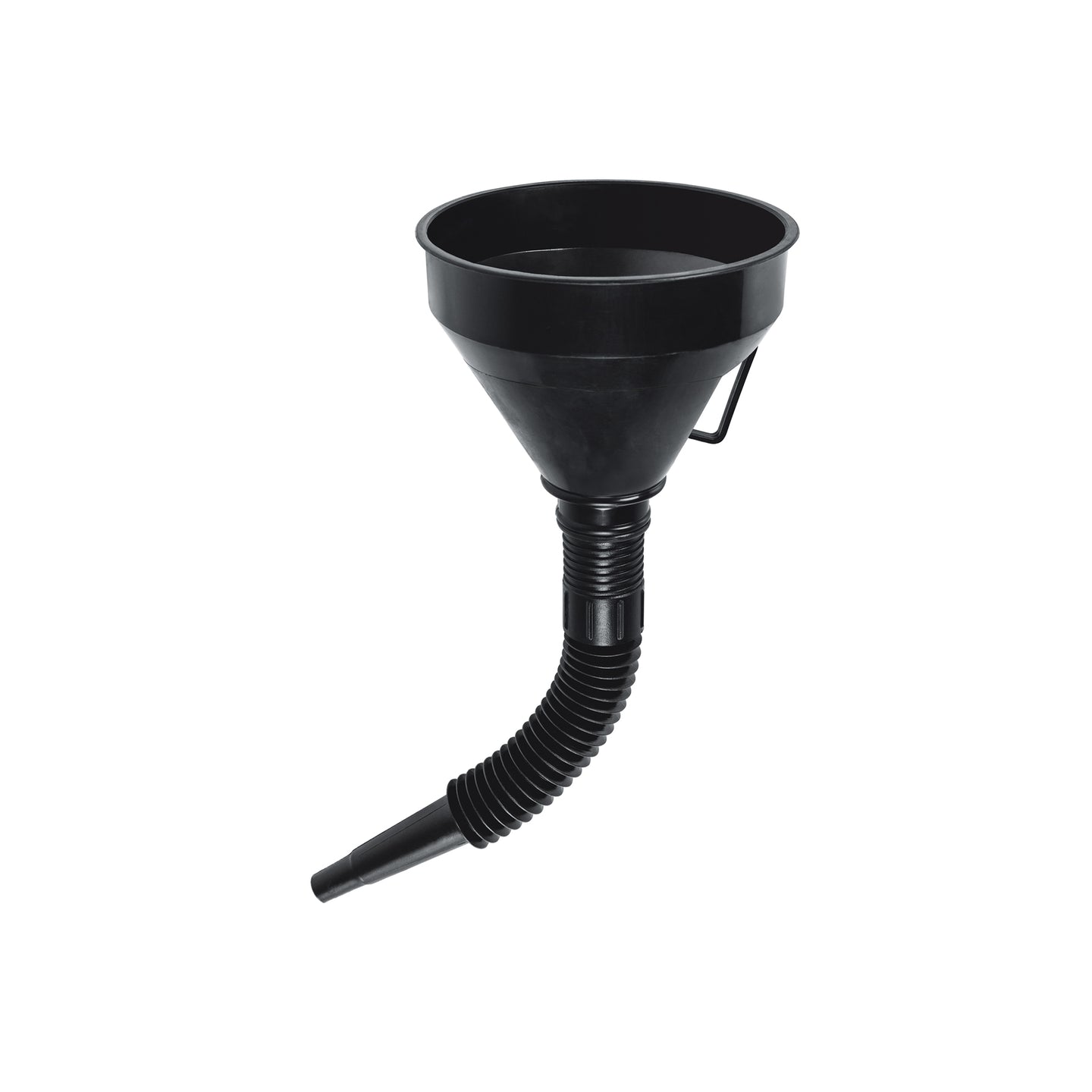 EMB-50 Embudo plástico 500 ml, cuello flexible con filtro, Truper