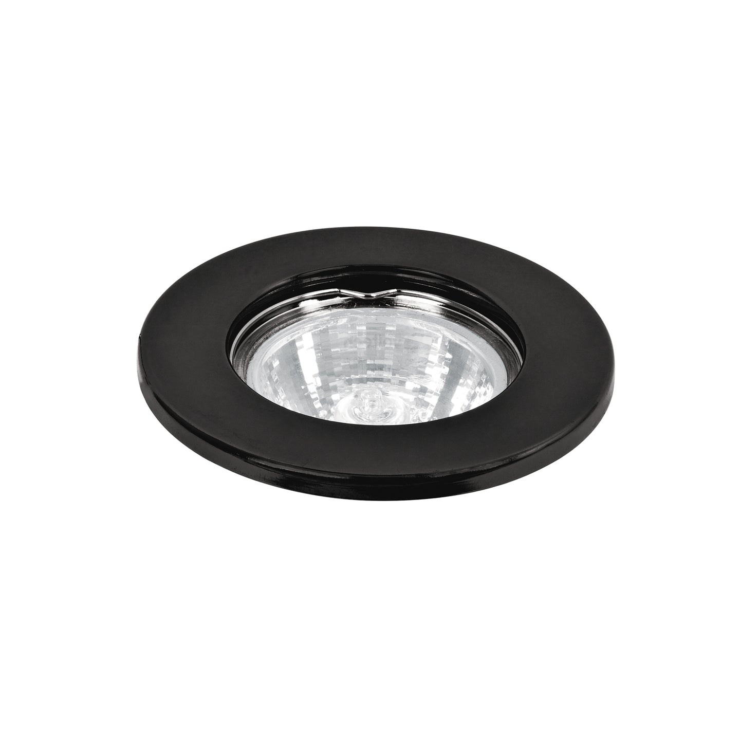 EMP-101S Luminario redondo negro spot fijo, lámpara no incluida