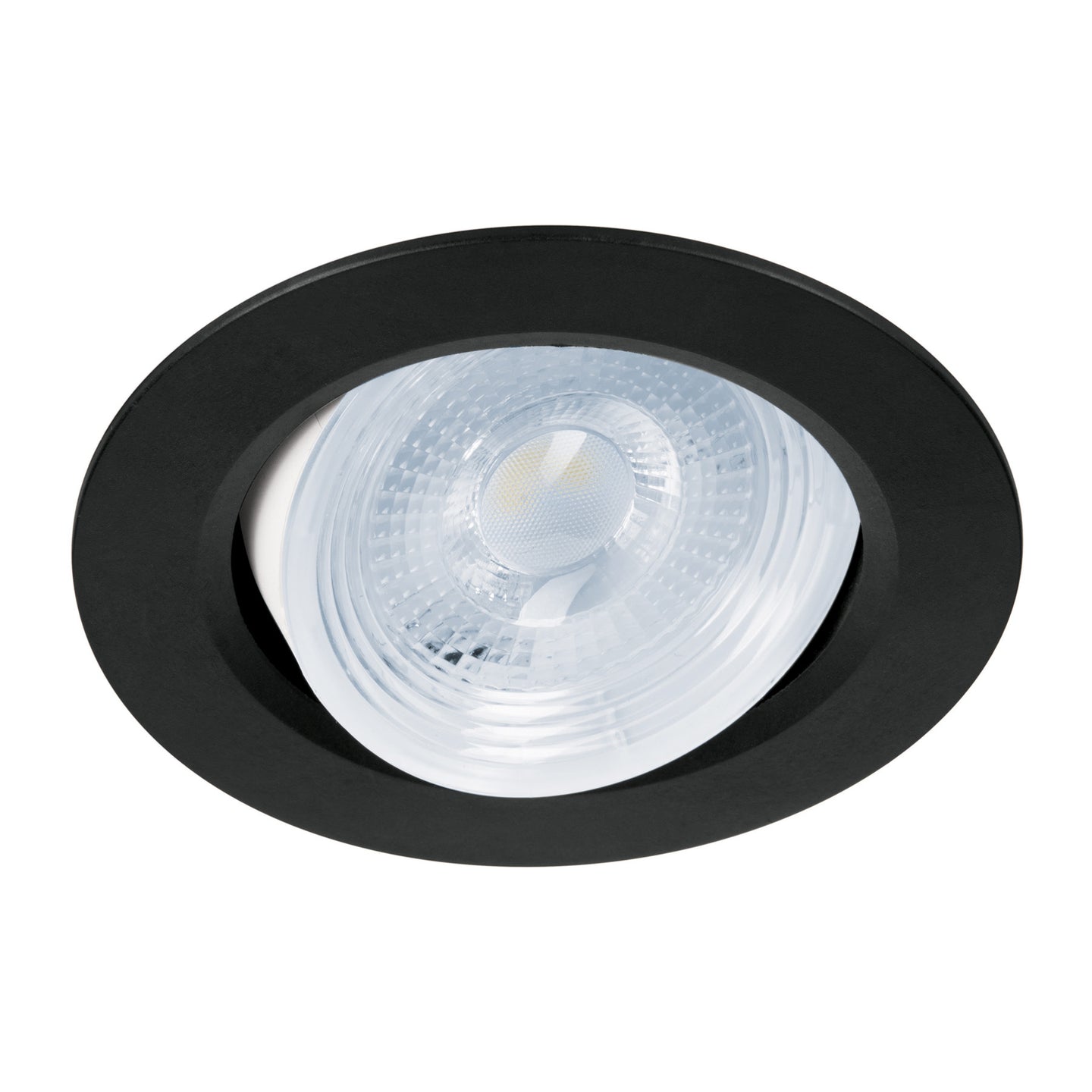 EMP-104L Luminario LED empotrable 5W 6500K, redondo, negro, VOLTECK