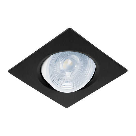 EMP-107L Luminario LED empotrable 5W 6500K, cuadrado, negro, VOLTECK