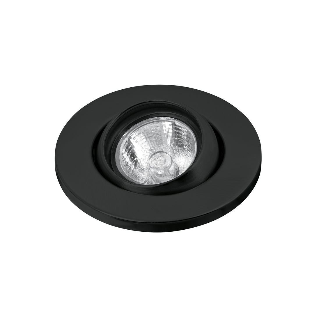 EMP-107S Luminario redondo negro spot esférico, lámpara no incluida