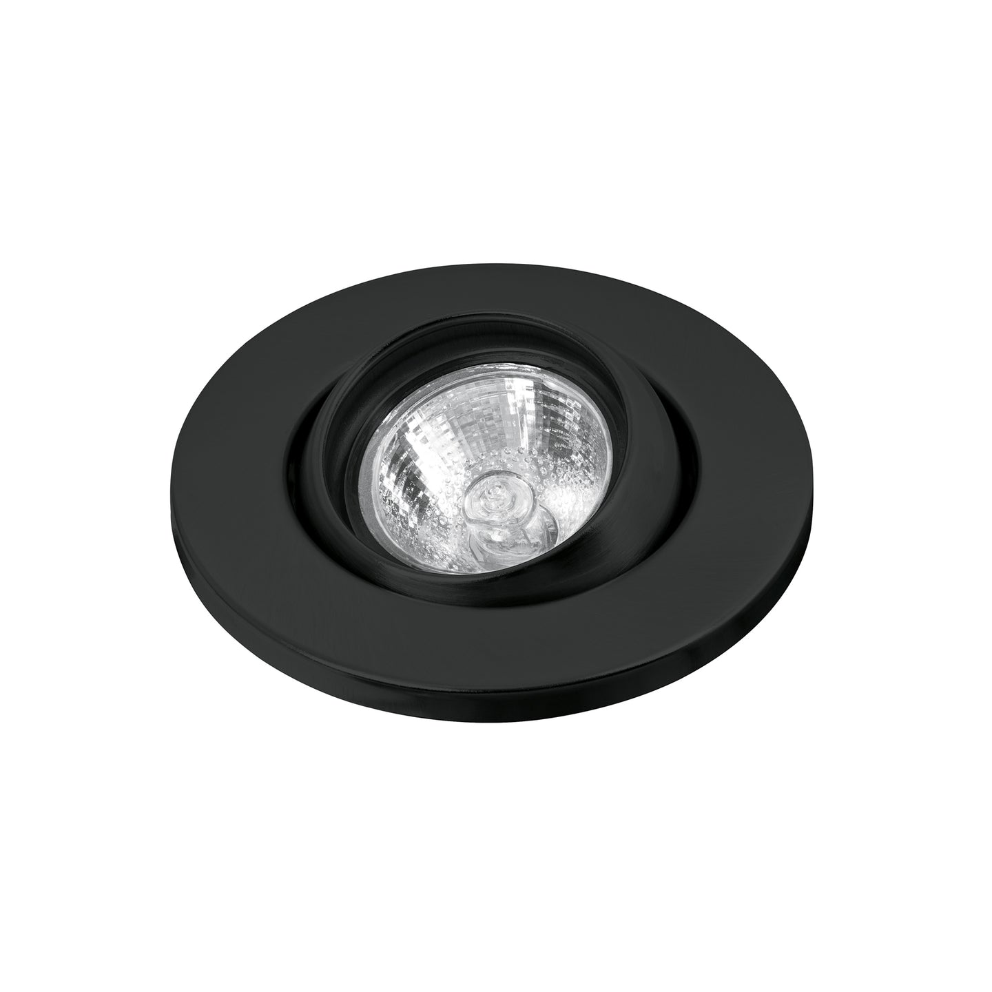 EMP-107S Luminario redondo negro spot esférico, lámpara no incluida