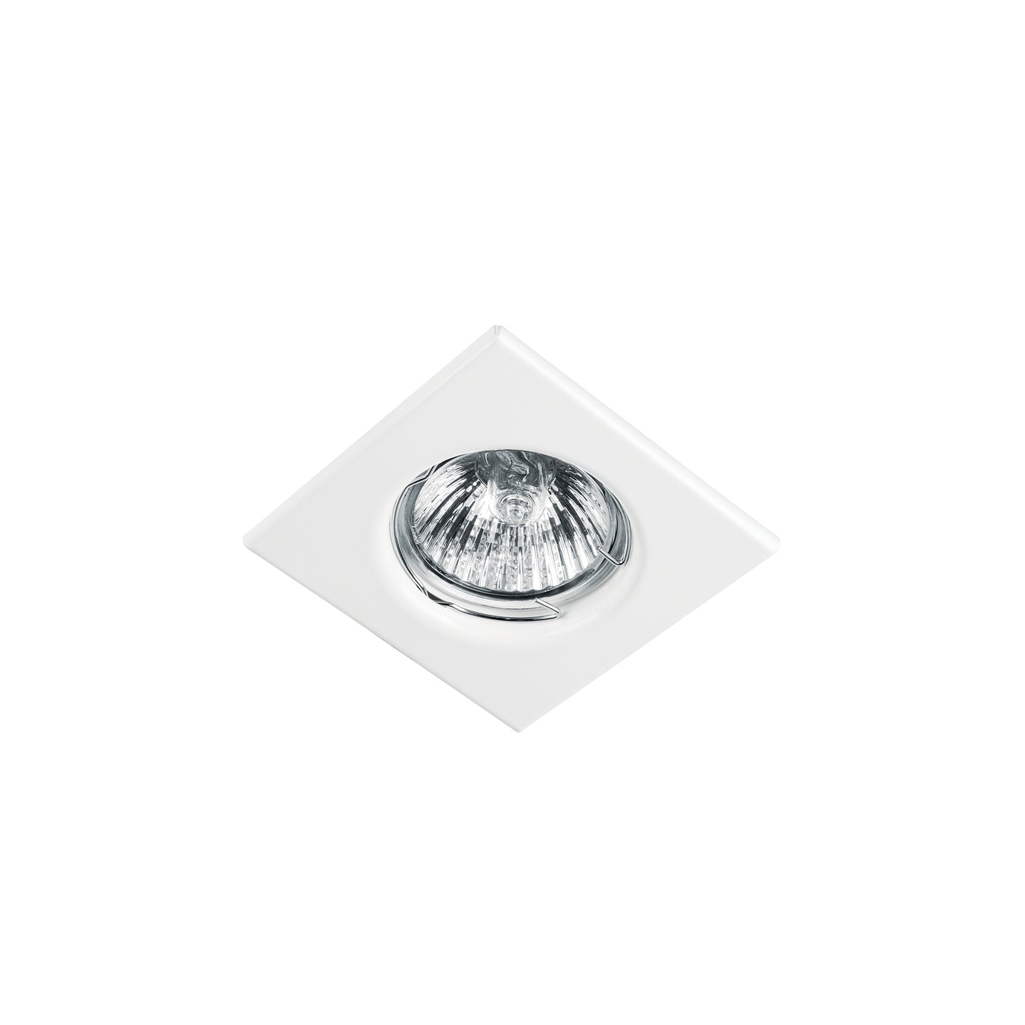 EMP-110S Luminario cuadrado blanco spot fijo, lámpara no incluida