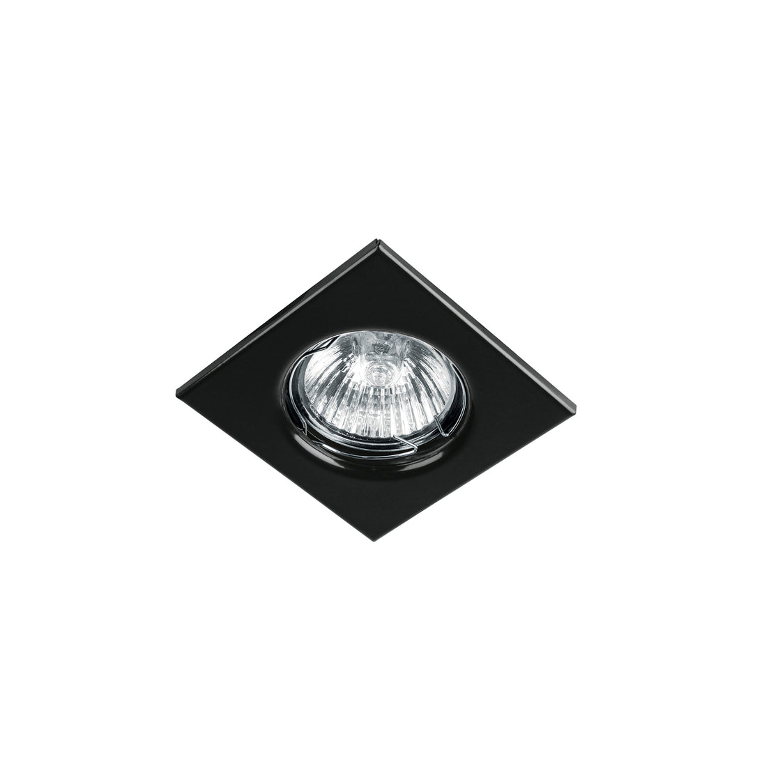 EMP-111S Luminario cuadrado negro spot fijo, lámpara no incluida