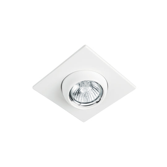 EMP-116S Luminario cuadrado blanco spot esférico, lámpara no incluida
