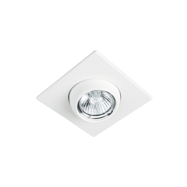 EMP-116S Luminario cuadrado blanco spot esférico, lámpara no incluida