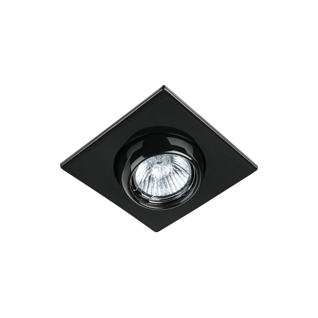 EMP-117S Luminario cuadrado negro spot esférico, lámpara no incluida