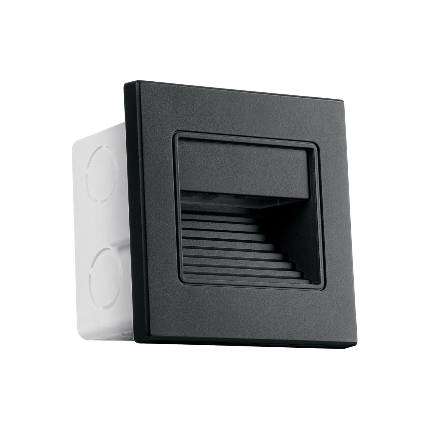 EMP-701L Luminario LED empotrable de cortesía 1W 3000K, negro VOLTECK