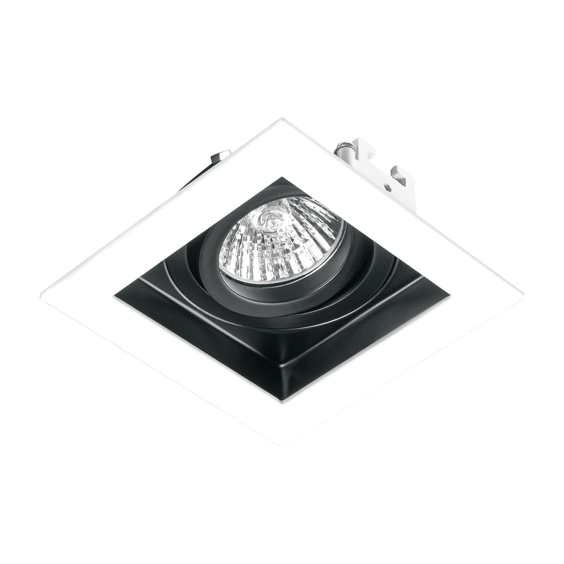 EMP-710S Luminario empotrable con 1 spot dirigible, blanco, VOLTECK