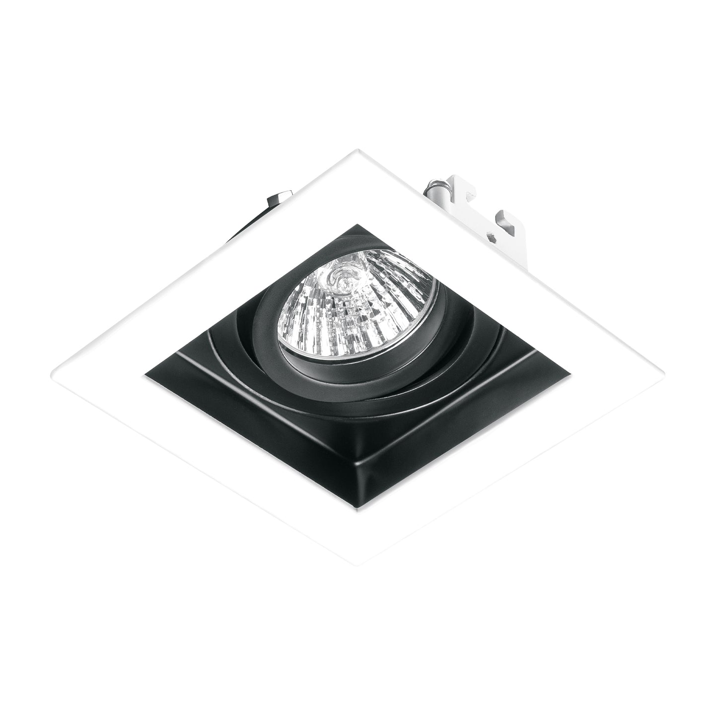 EMP-710S Luminario empotrable con 1 spot dirigible, blanco, VOLTECK