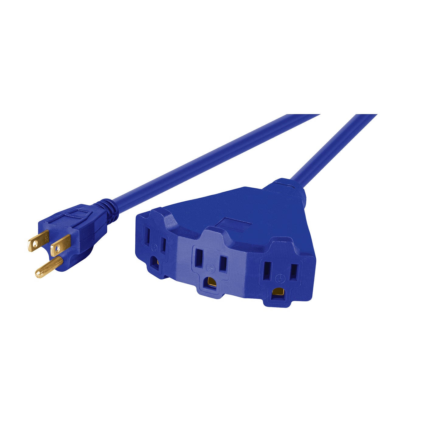 ERA3-8X16 Extensión triple uso rudo 8 m tipo abanico 3x16 AWG, Volteck