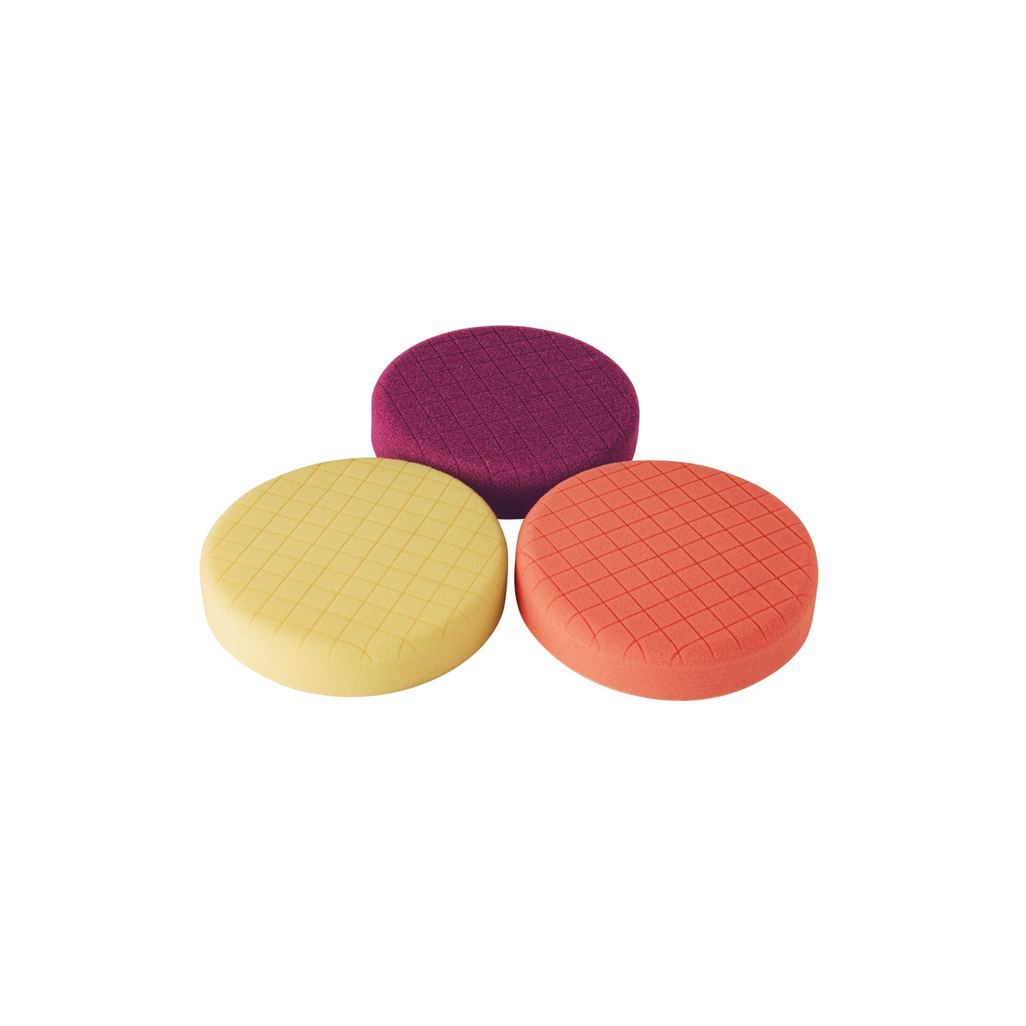 ES-PULA-6A Juego de 3 esponjas para pulir de 6" hook and loop, TRUPER