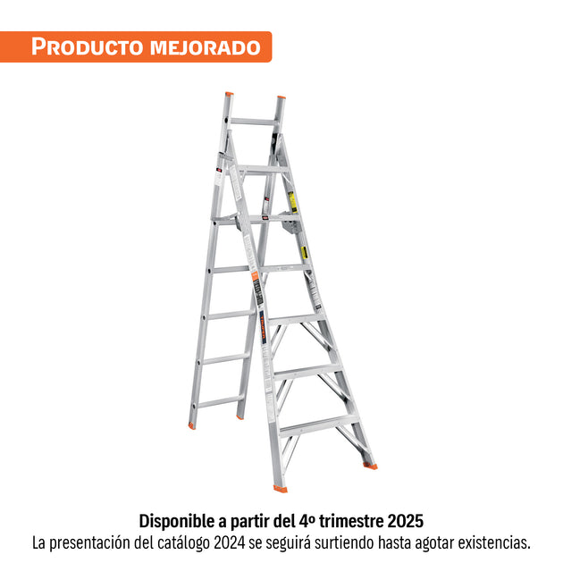 ESC-213 Escalera convertible, tipo ll, 13 escalones, TRUPER