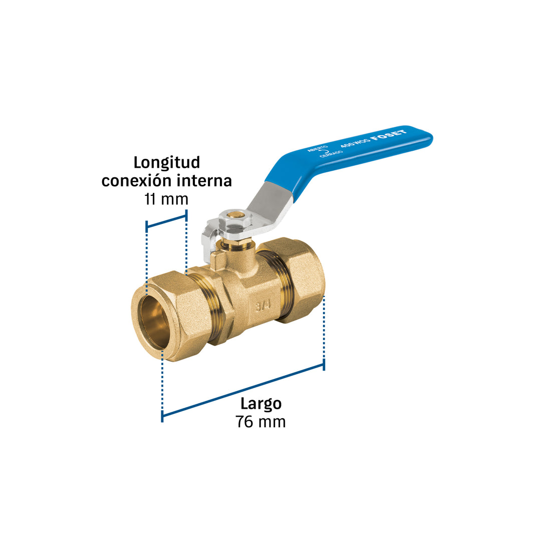 Acople Reparación Foset ESCO-3/4X 3/4" Latón 400 PSI | Compra Online