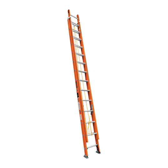 ESE-228FV Escalera de extensión, tipo II, 28 peldaños, fibra de vidrio