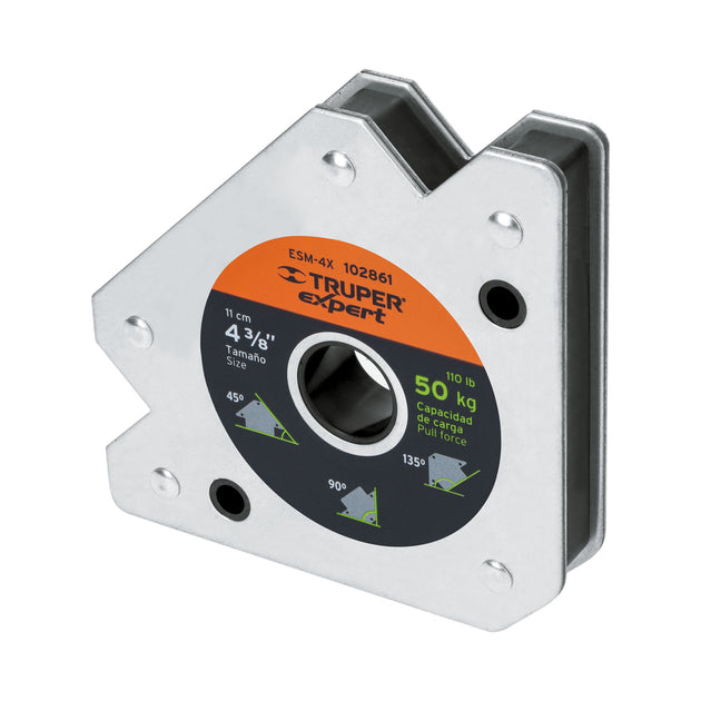 ESM-4X Escuadra magnética para soldar de 4-3/8" carga 50 kg, EXPERT