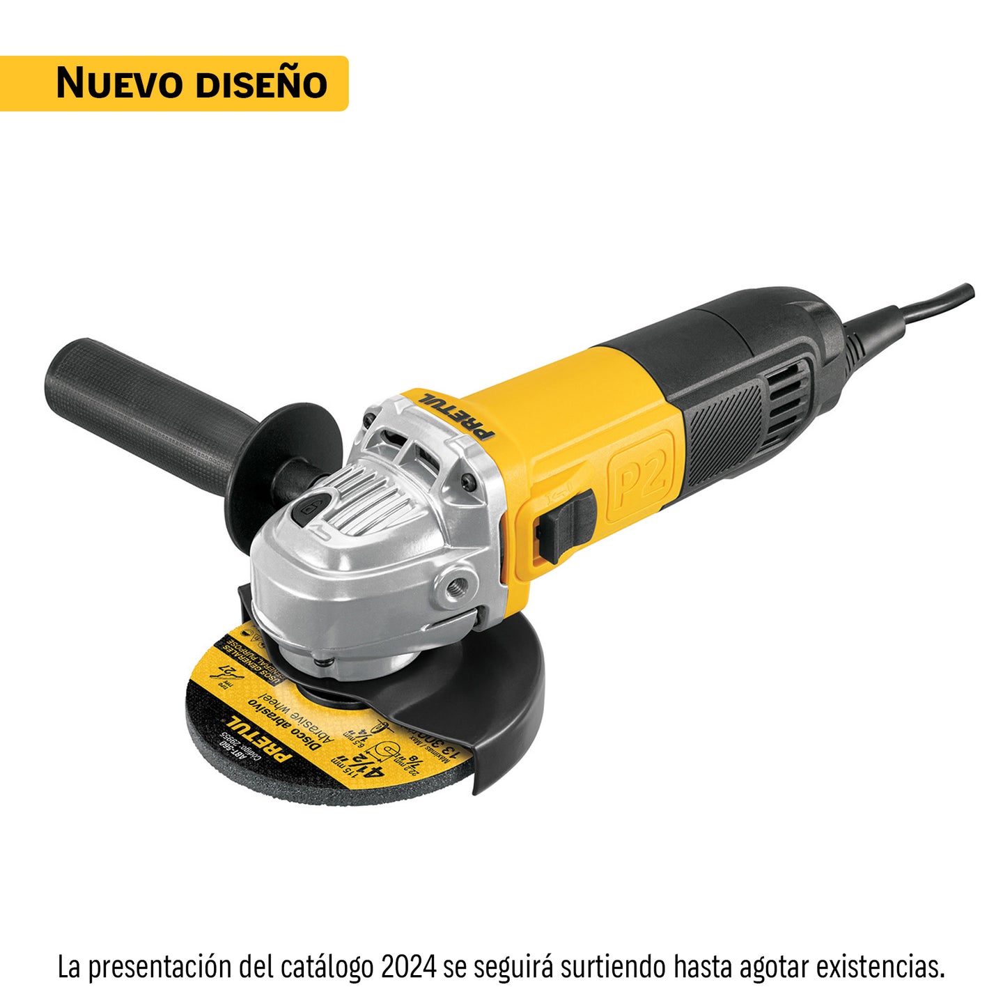 ESMA-4-1/2P2 Esmeriladora angular 4-1/2", 700W, PRETUL