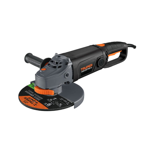 ESMA-9N3 Esmeriladora angular 9", 2100W, TRUPER INDUSTRIAL