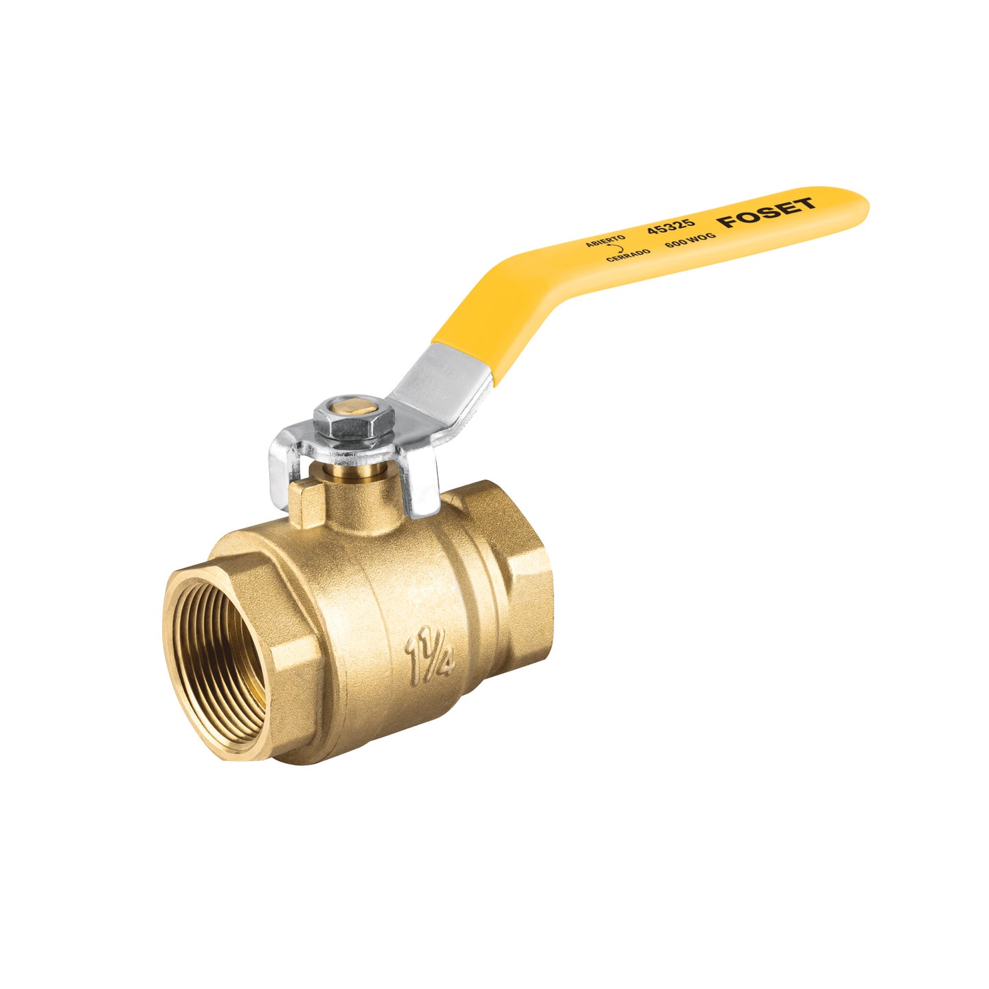 ESRO-1-1/4XA Válvula de esfera para gas, roscable, 1-1/4", alta presión