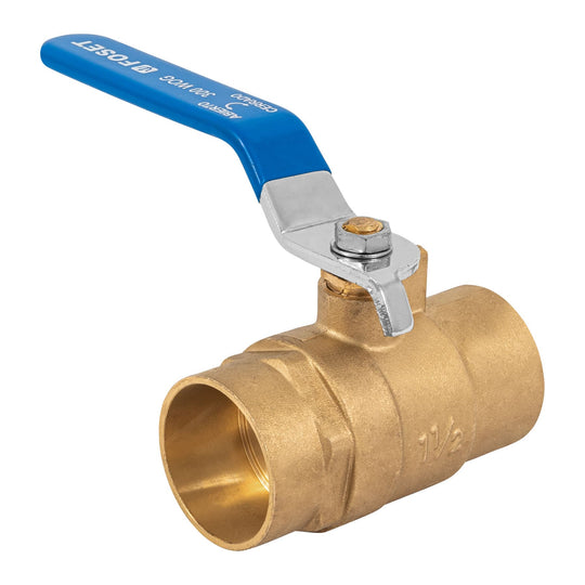 ESSO-1-1/2 Válvula de esfera de latón, soldable 1-1/2", FOSET