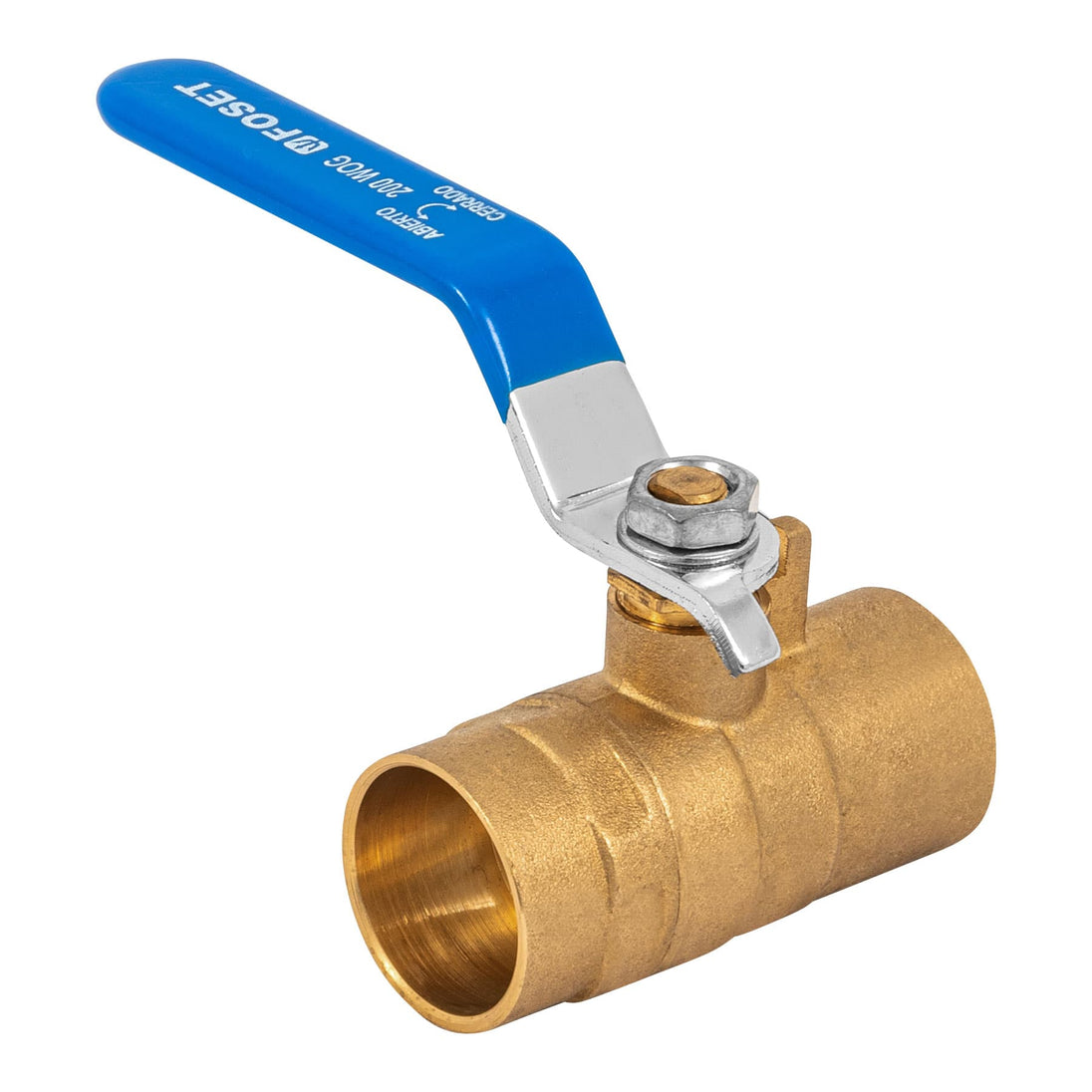 ESSO-1 Válvula de esfera de latón, soldable 1", FOSET