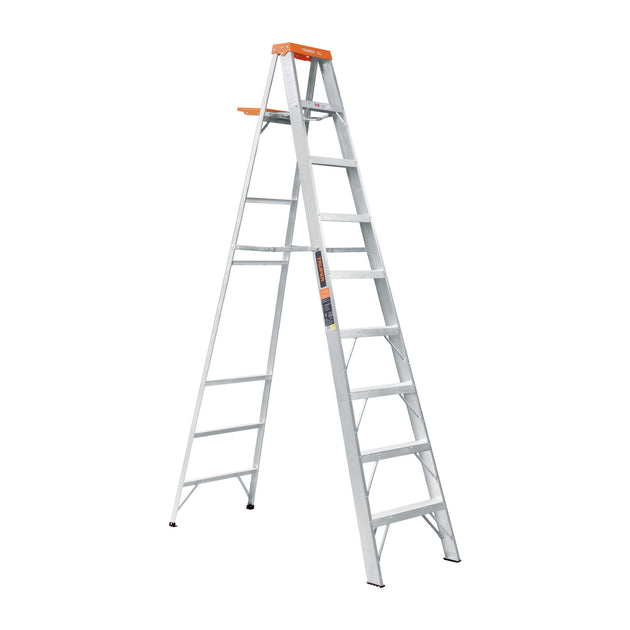 EST-28 Escalera de tijera tipo ll 8 peldaños y bandeja, Truper