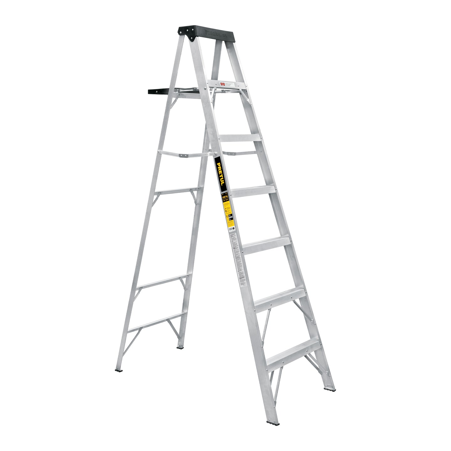 EST-36P Escalera de tijera tipo III 6 escalones y bandeja, PRETUL