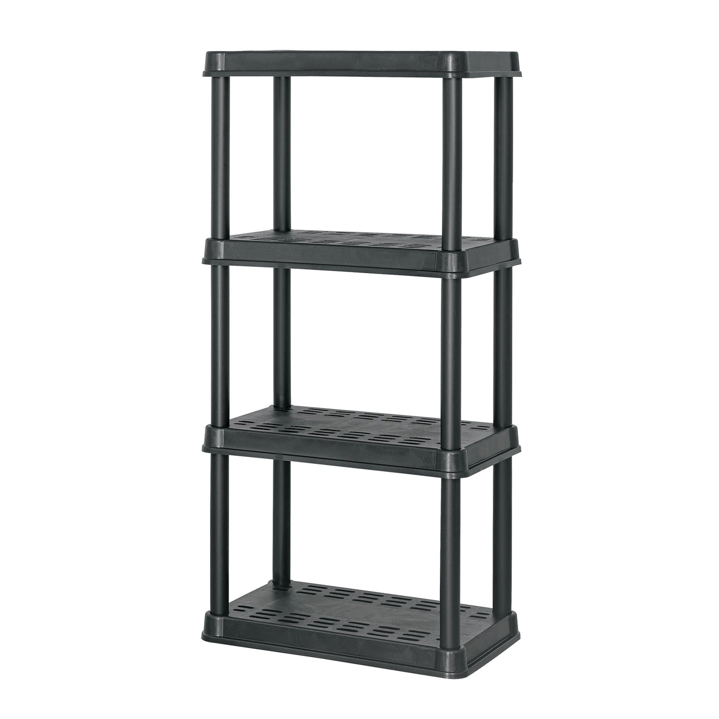 EST-4P2 Estante plástico 4 repisas cap. 45 Kg, 125x38x61, PRETUL