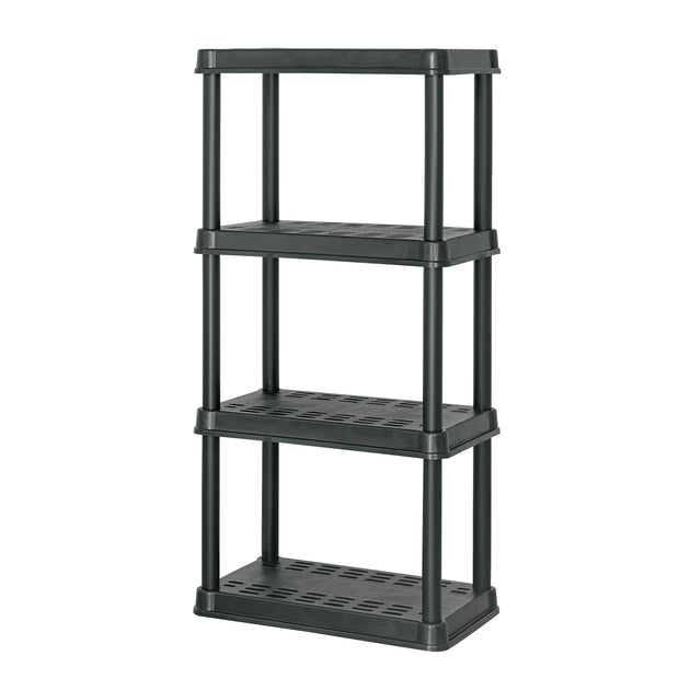EST-4P2 Estante plástico 4 repisas cap. 45 Kg, 125x38x61, PRETUL
