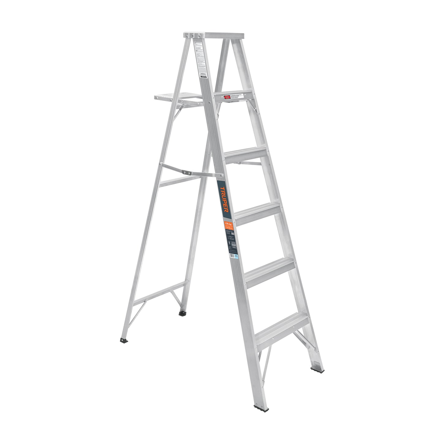 ESTA-25 Escalera de tijera 100% aluminio tipo ll 5 peldaños, Truper