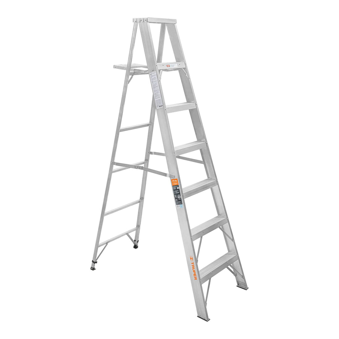ESTA-26 Escalera de tijera 100% aluminio tipo ll 6 peldaños, Truper