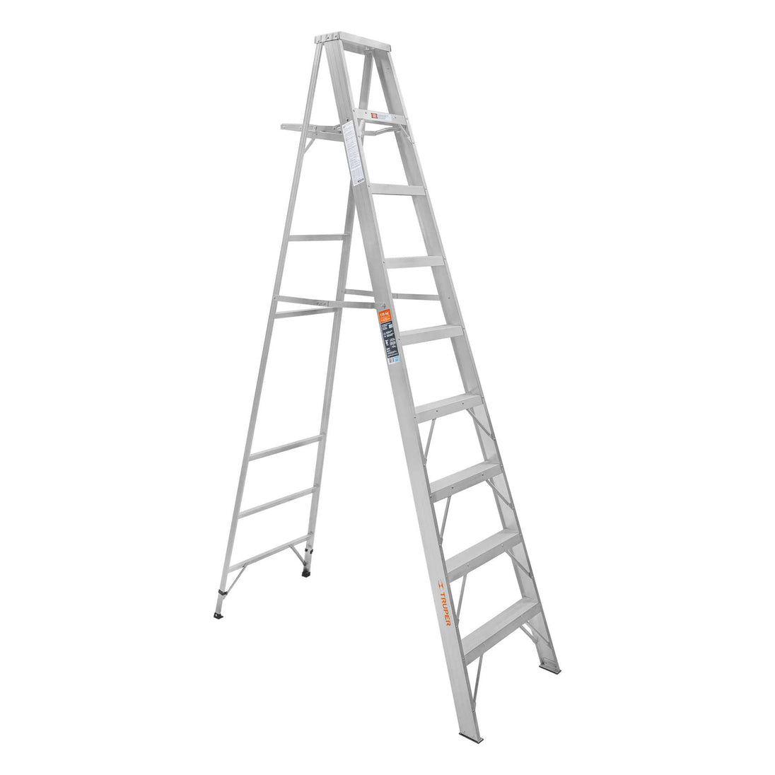 ESTA-28 Escalera de tijera 100% aluminio tipo ll 8 peldaños, Truper