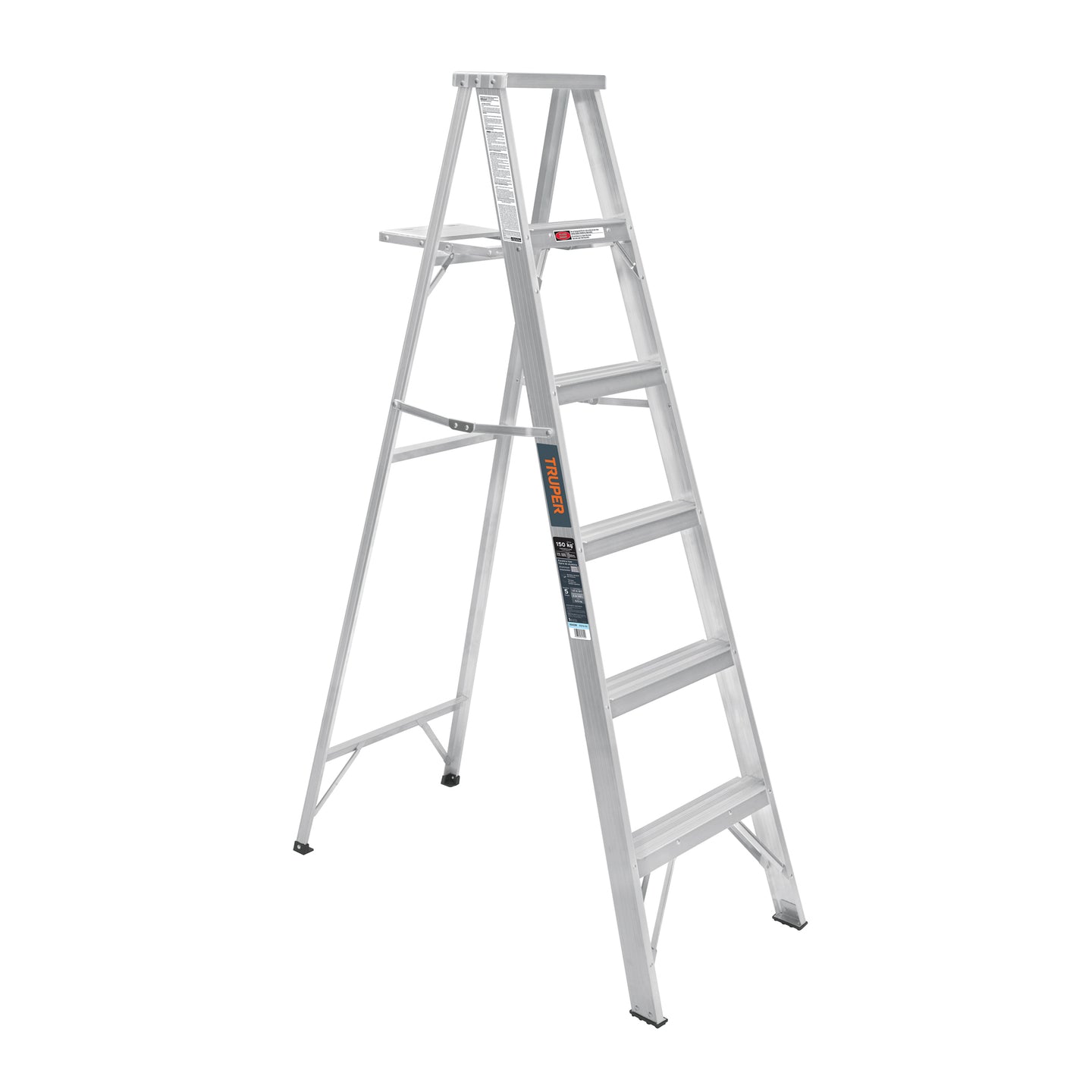 ESTA-35 Escalera de tijera 100% aluminio tipo lll 5 peldaños, Truper