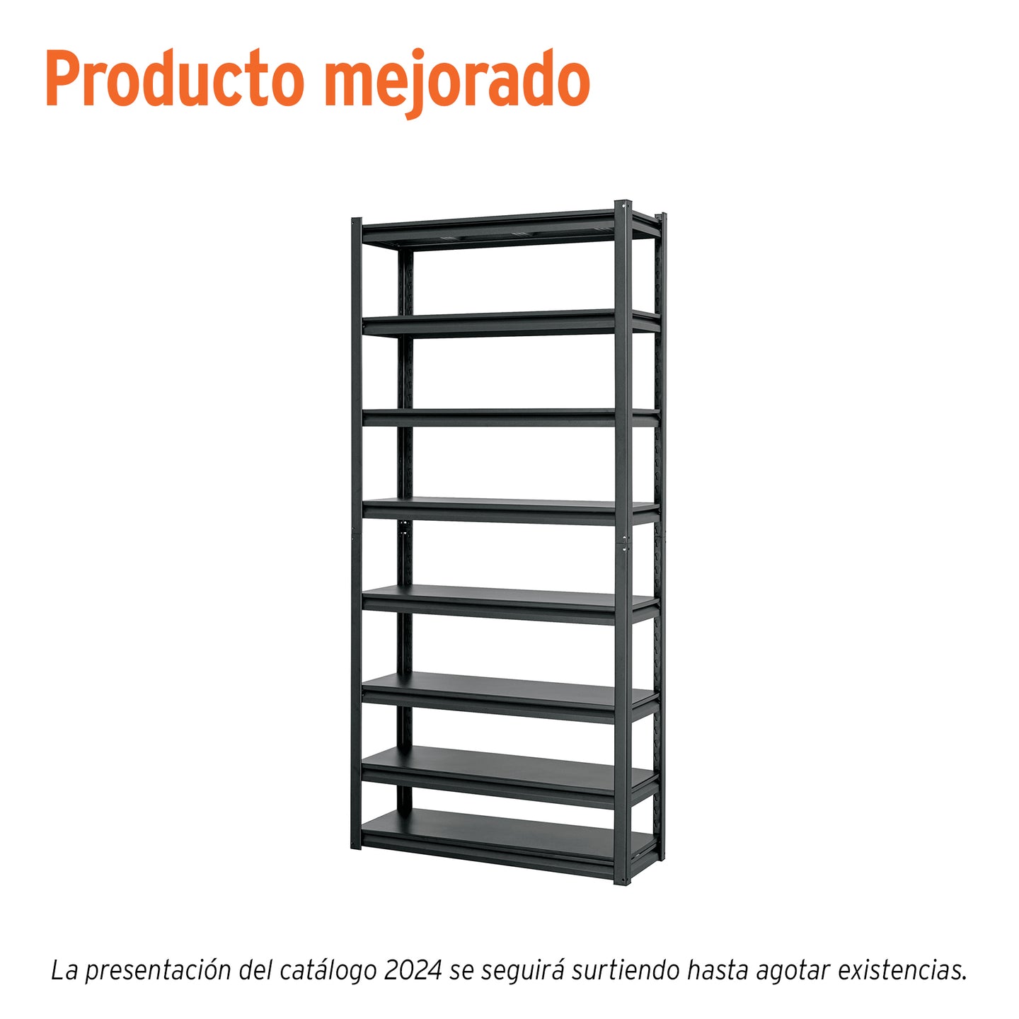 ESTM-830 Estante metálico 8 repisas capacidad 80 Kg,180x30x85, TRUPER
