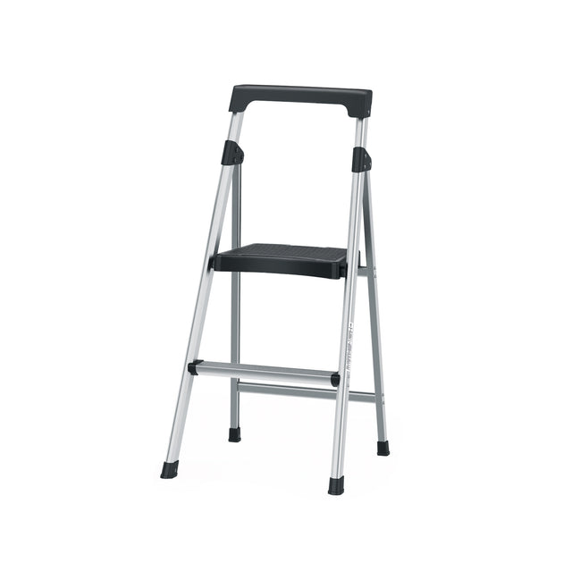 ESTU-2A Escalera tubular plegable, 2 peldaños, aluminio, Truper