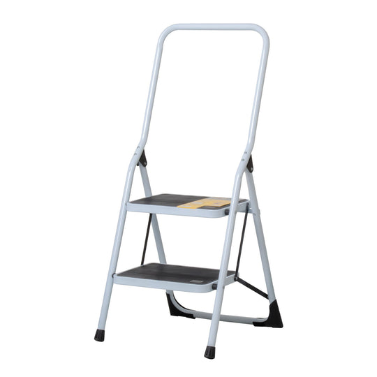 ESTU-2PB Escalera tubular, plegable, 2 peldaños con barandal, Pretul