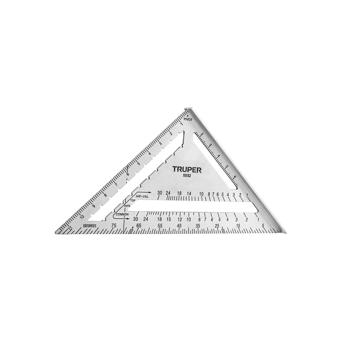 ET-12A Escuadra 12" de aluminio para muros de yeso, TRUPER