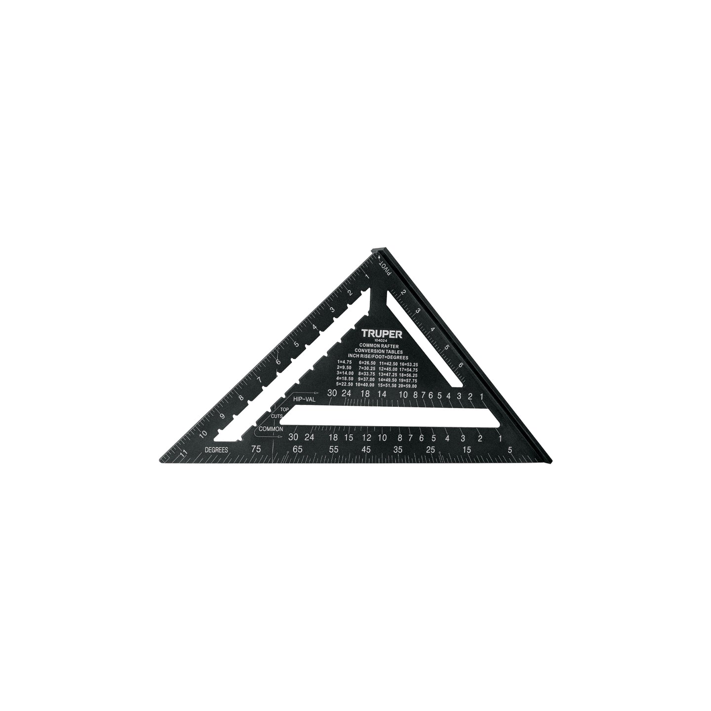 ET-12AN Escuadra 12", aluminio color negro, para muro de yeso,TRUPER