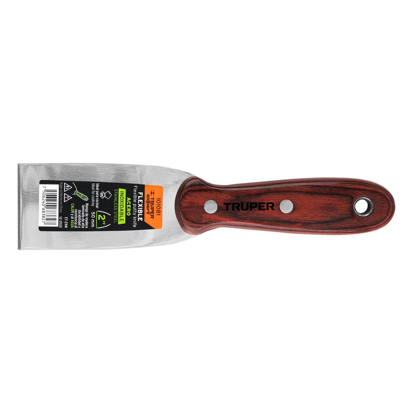 ET-2XM Espátula 2" acero inoxidable con mango de madera, Expert