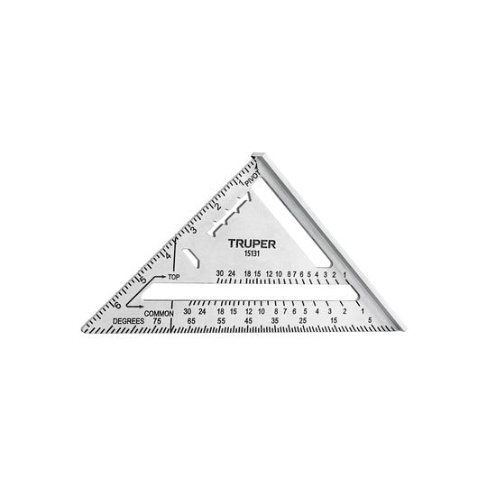 ET-7A Escuadra 7" de aluminio para muros de yeso, TRUPER