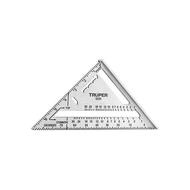 ET-7A Escuadra 7" de aluminio para muros de yeso, TRUPER